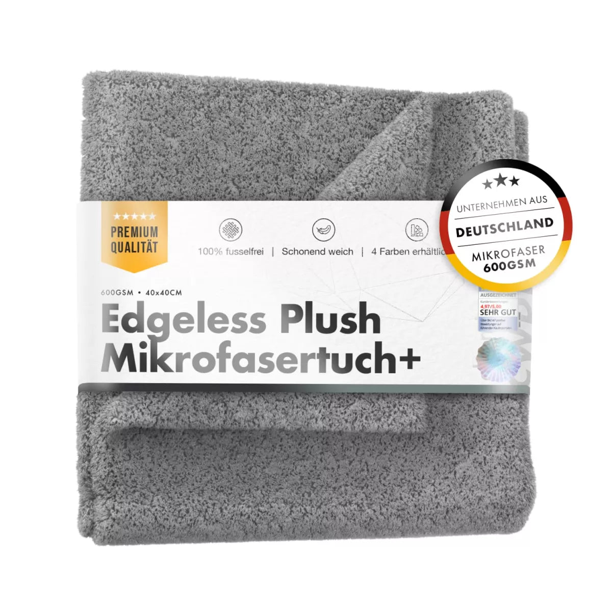chemicalworkz Edgeless Plush Towel 600GSM Poliertuch 40×40cm